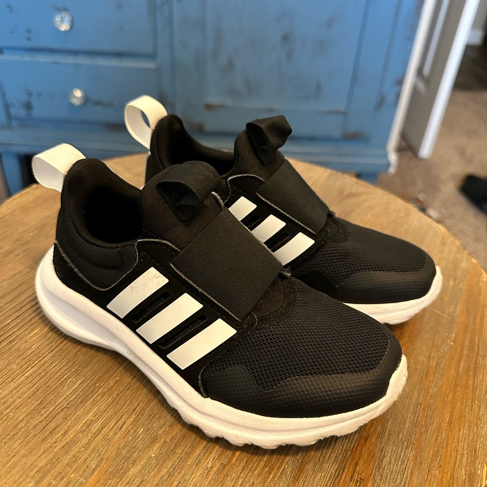 Adidas Kids Black and White Sneakers